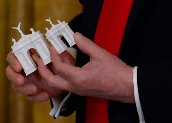 Trump reveals Arc de Triomphe-style monument for America’s 250th anniversary